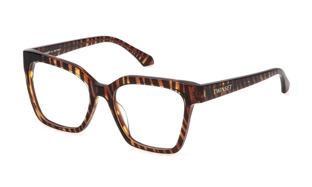 Eyeglasses Twinset VTW051 (0AHH) color fantasia animal lucido 