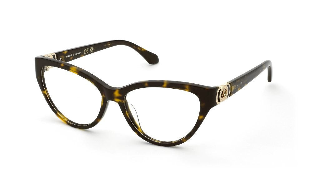 Eyeglasses Twinset VTW071 (0781) color avana marron-gialla lucida 