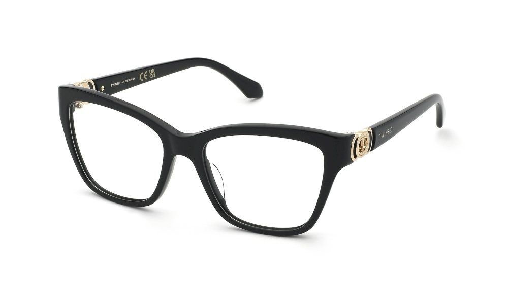 Eyeglasses Twinset VTW072 (0700) color nero lucido 