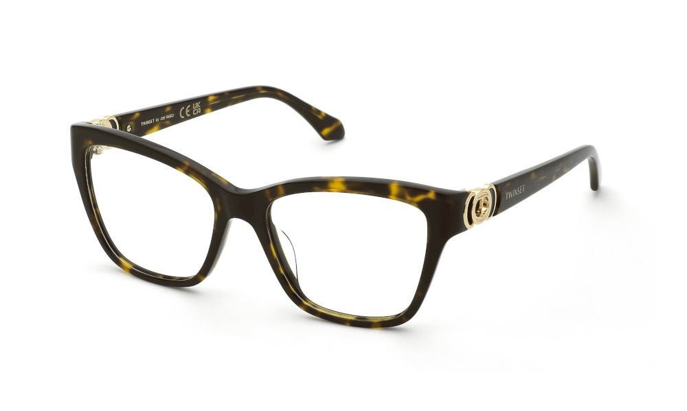 Eyeglasses Twinset VTW072 (0781) color avana marron-gialla lucida 