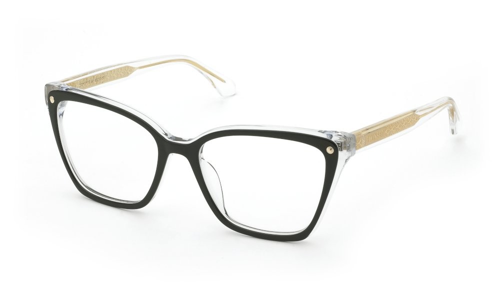 Eyeglasses Twinset VTW073 (02AF) color top nero+cristallo lucido 