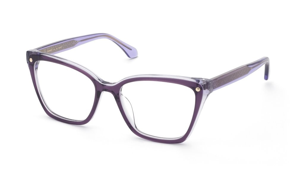 Eyeglasses Twinset VTW073 (095K) color top viola pieno+cristallo 