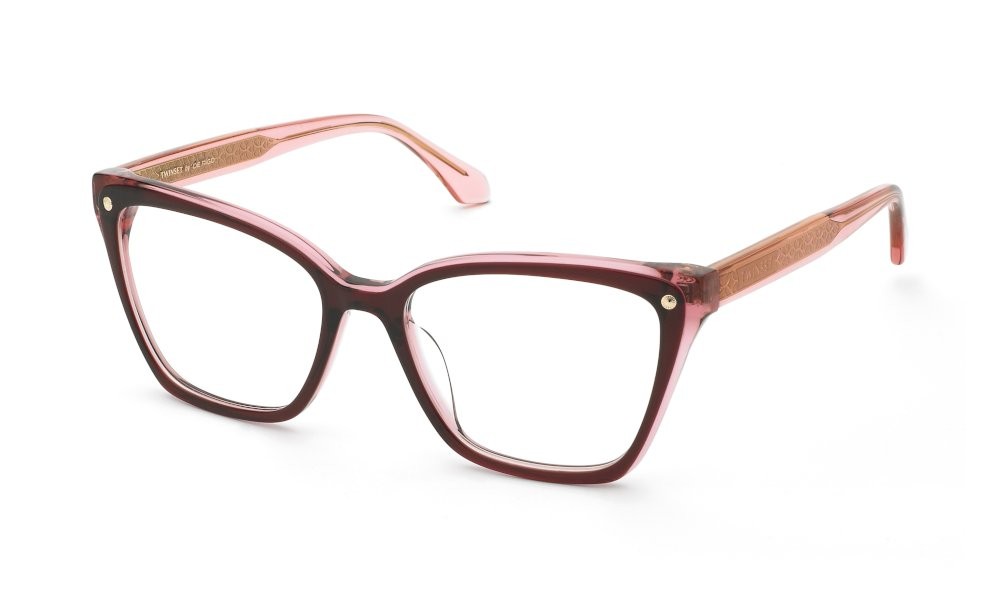 Eyeglasses Twinset VTW073 (097C) color rosso+rosa lucido 