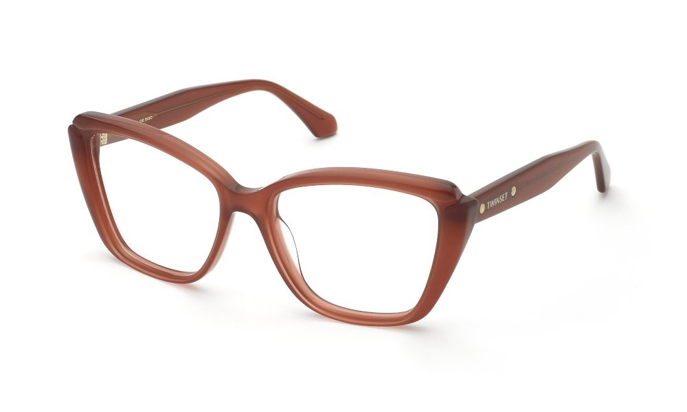 Eyeglasses Twinset VTW077 (09Y9) color rosso opalino lucido 
