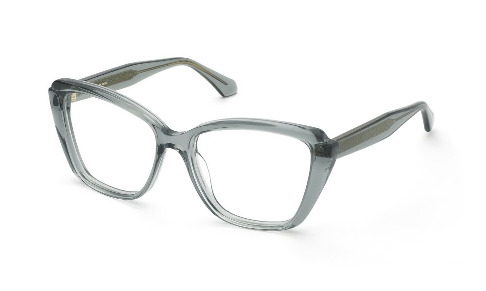 Eyeglasses Twinset VTW077V (0M40) color verde trasparente lucido 