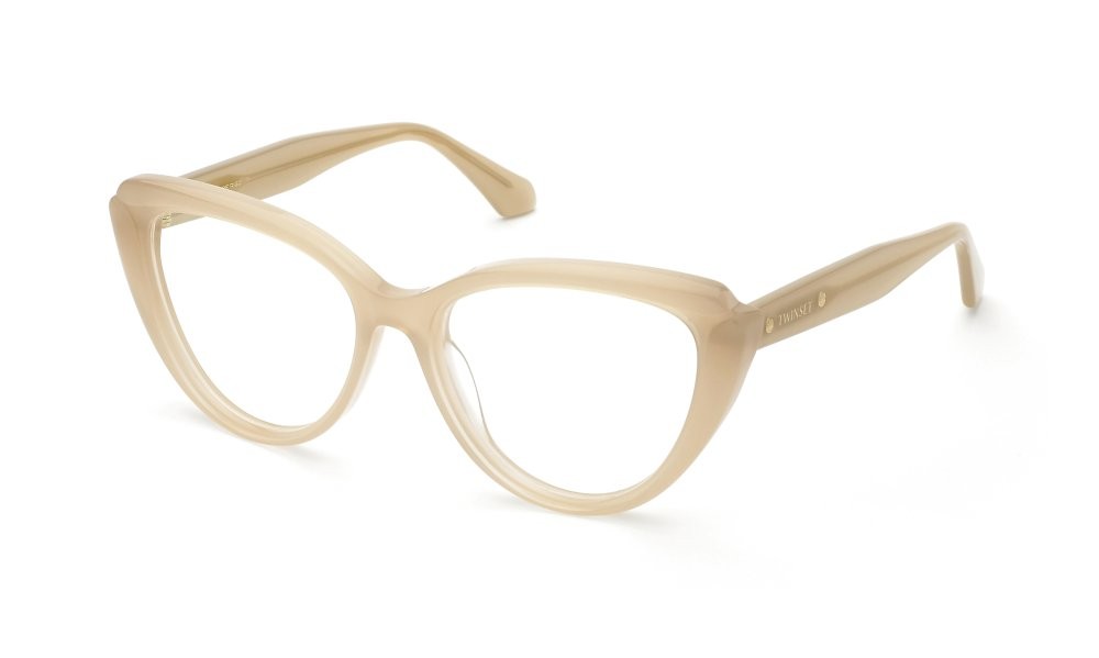 Occhiali da vista Twinset VTW078 (09XA) colore beige opalino lucido 