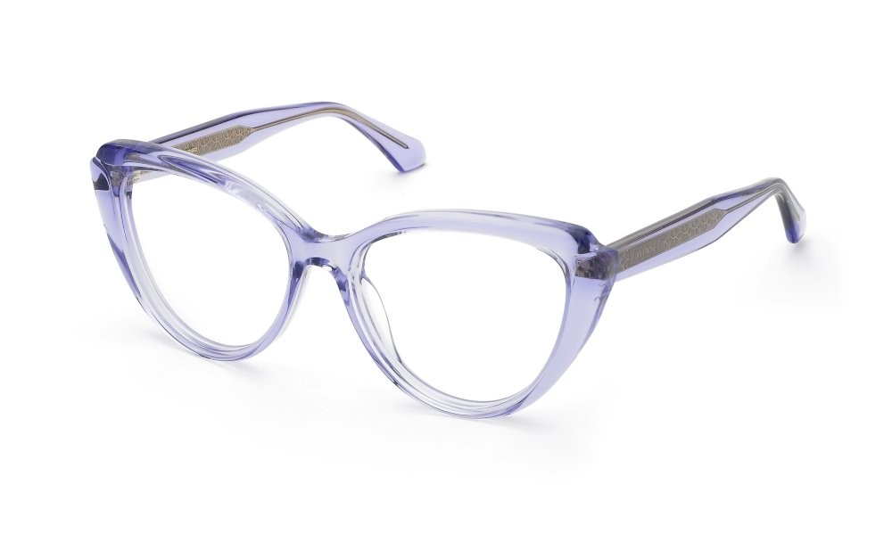 Eyeglasses Twinset VTW078V (09PX) color viola trasparente lucido 