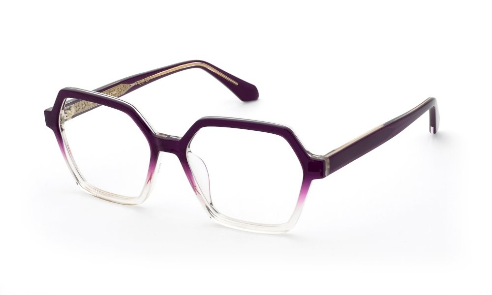 Eyeglasses Twinset VTW094 (07G1) color bordeaux sfumato su rosa lucido 
