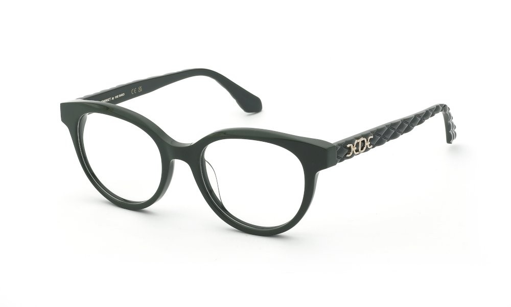 Eyeglasses Twinset VTW119 (0D80) color verde pieno lucido 