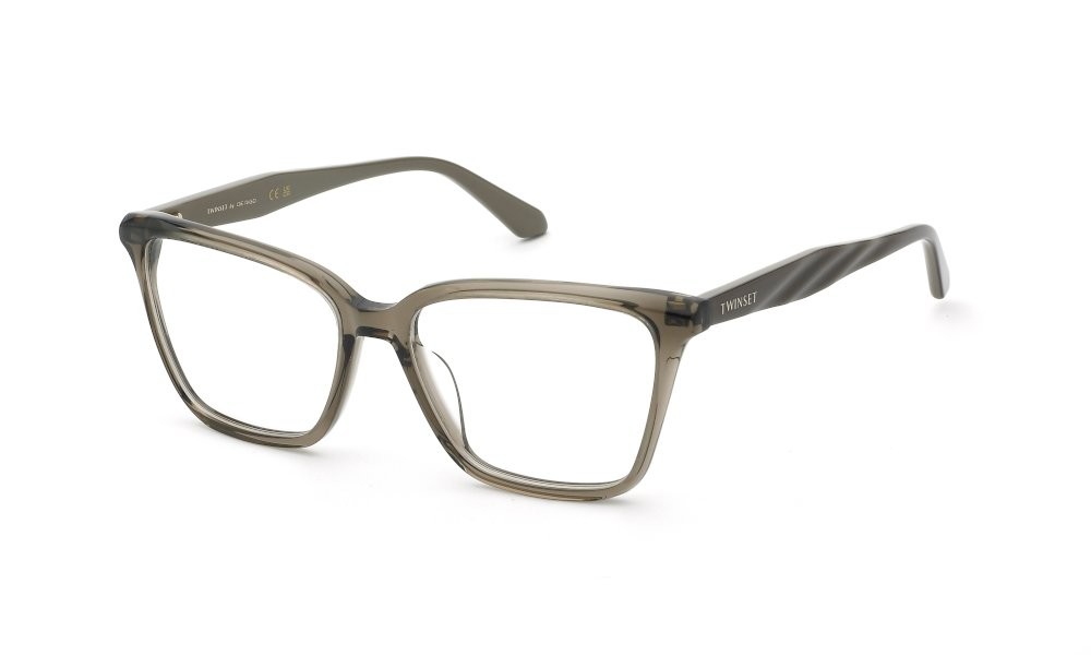 Eyeglasses Twinset VTW121 (0ALV) color tortora trasparente lucido 