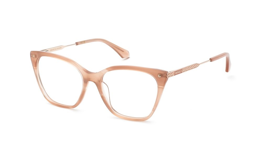 Eyeglasses Twinset VTW127 (06BN) color pesca opalino lucido 