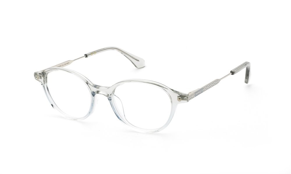 Eyeglasses Twinset VTW128 (0N65) color azzurro sfumato grigio/azzurro lucido 