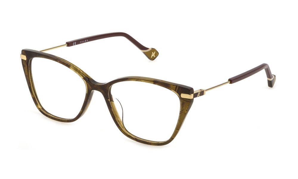 Eyeglasses Yalea Hypatia VYA024 (0XAP) color fantasia marrone 