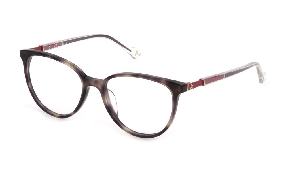Occhiali da vista Yalea Gabriela VYA065 (07UX) colore avana marrone - beige lucida 