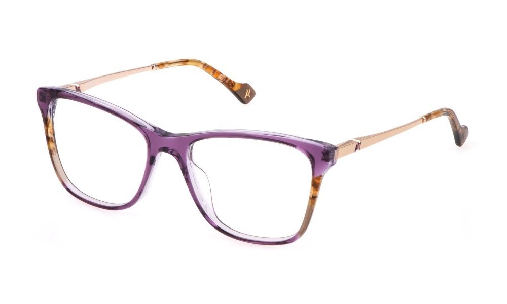 Brillen Yalea Virginia VYA087 (095K) farbe top viola pieno - cristallo 