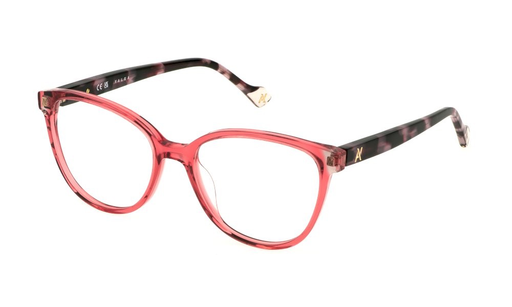 Eyeglasses Yalea Heidemarie VYA108 (09WE) color rosso trasparente 