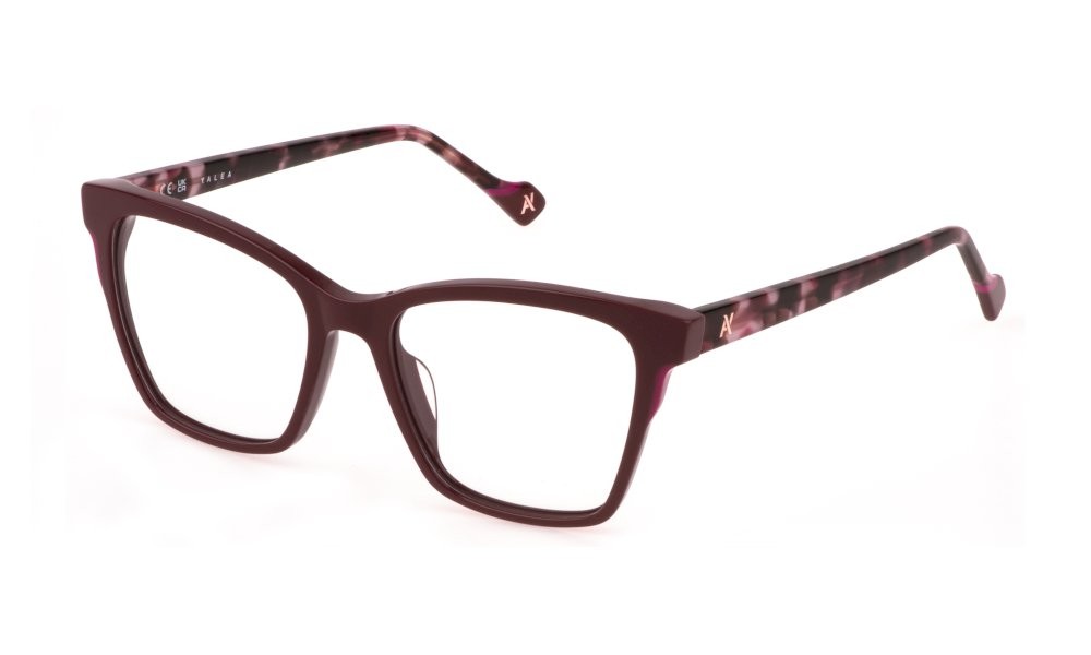 Eyeglasses Yalea Salma VYA110 (0U78) color bordeaux pieno lucido 