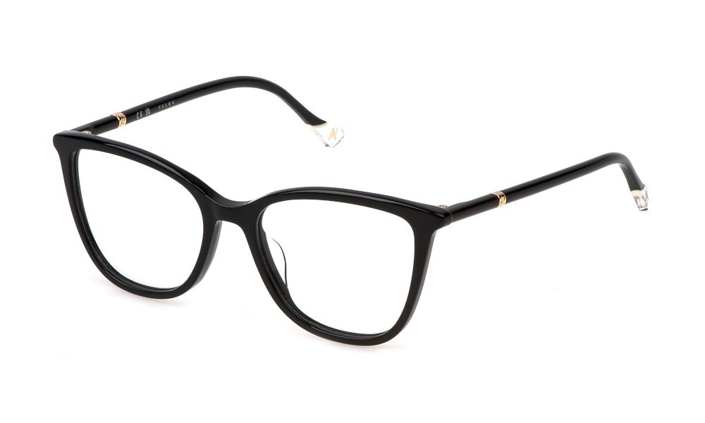 Eyeglasses Yalea Heidi VYA128 (0700) color nero lucido 