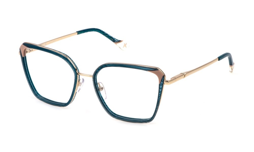 Eyeglasses Yalea Praskov'ja VYA131 (300K) color oro rose' lucido 