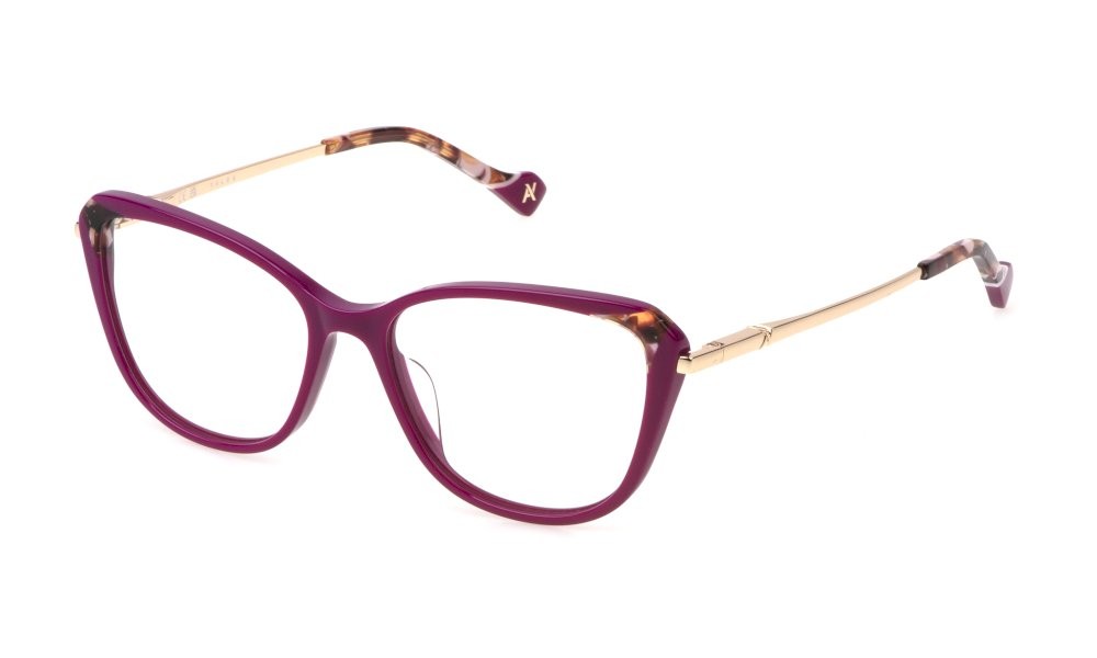 Eyeglasses Yalea Lang VYA132 (09MA) color ciclamino lucido 