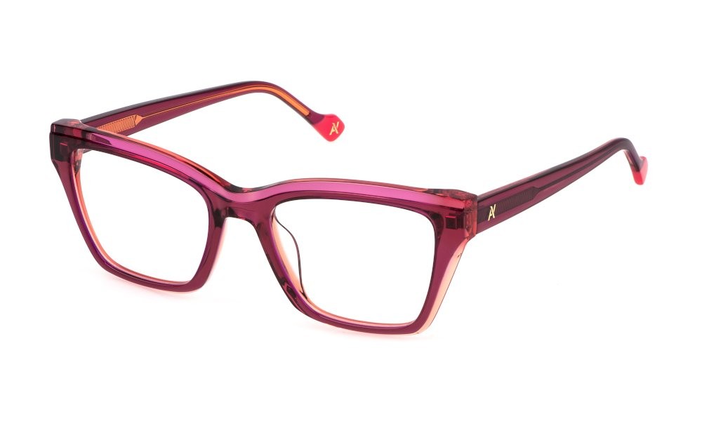 Eyeglasses Yalea Ada VYA139 (0ACF) color multilayer fuxia lucido 