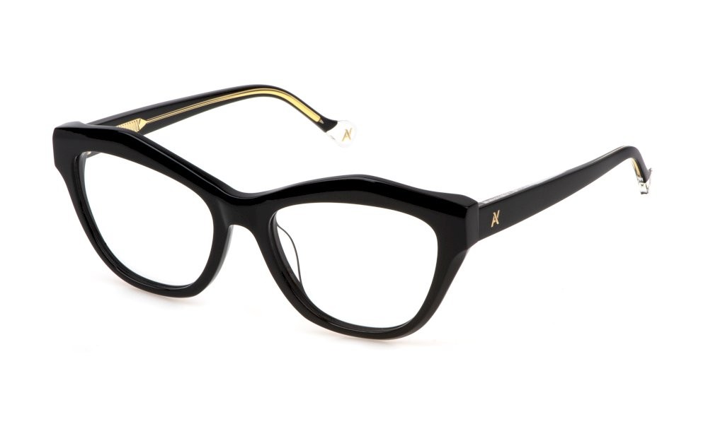 Eyeglasses Yalea Agustina VYA140 (0700) color nero lucido 