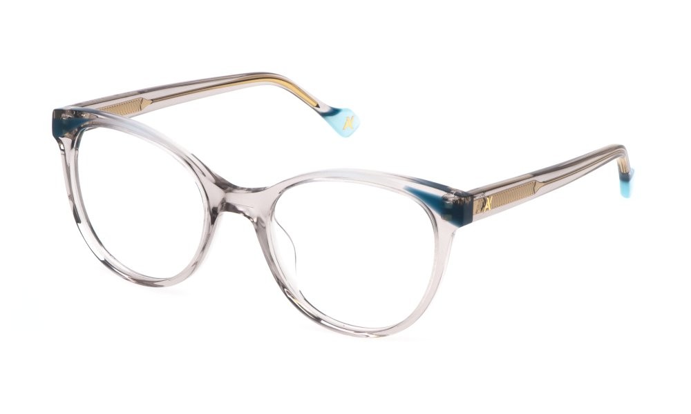 Eyeglasses Yalea Indira VYA159W (7T1Y) color beige chiaro trasp.lucido 