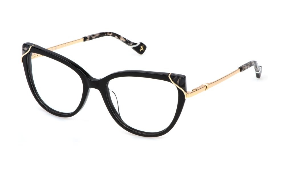 Eyeglasses Yalea Jeanne VYA160 (0700) color nero lucido 
