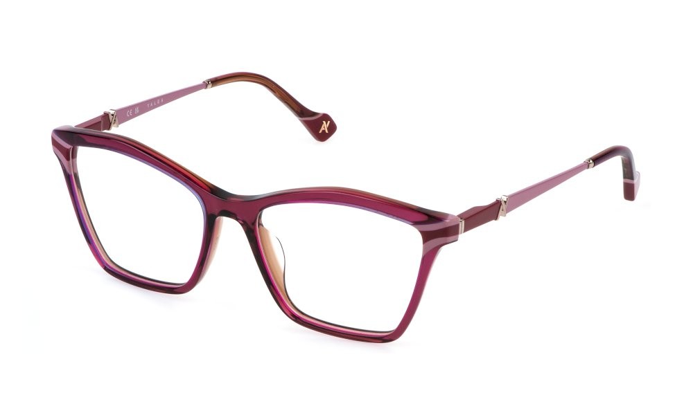 Occhiali da vista Yalea Kristalina VYA162 (09WG) colore top bordeaux+rosa 