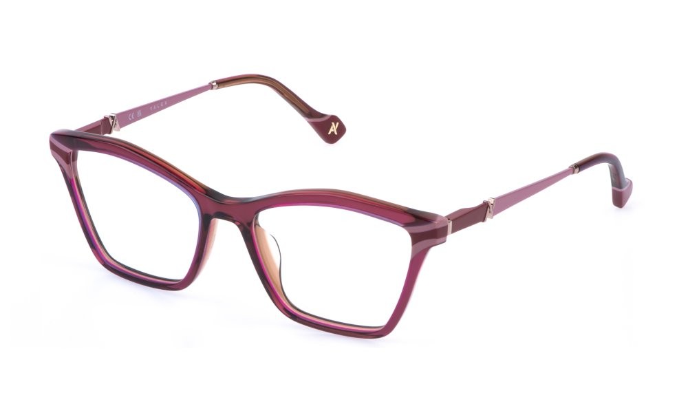 Occhiali da vista Yalea Kristalina VYA162L (09WG) colore top bordeaux+rosa 