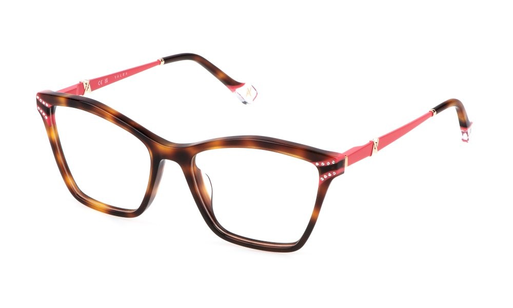 Eyeglasses Yalea Kristalina VYA162S (0752) color avana scura lucida 