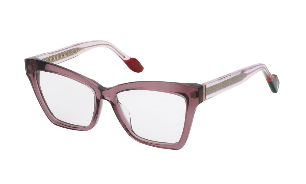 Occhiali da vista Yalea Frida kahlo VYA173 (0856) colore rosa trasparente lucido 