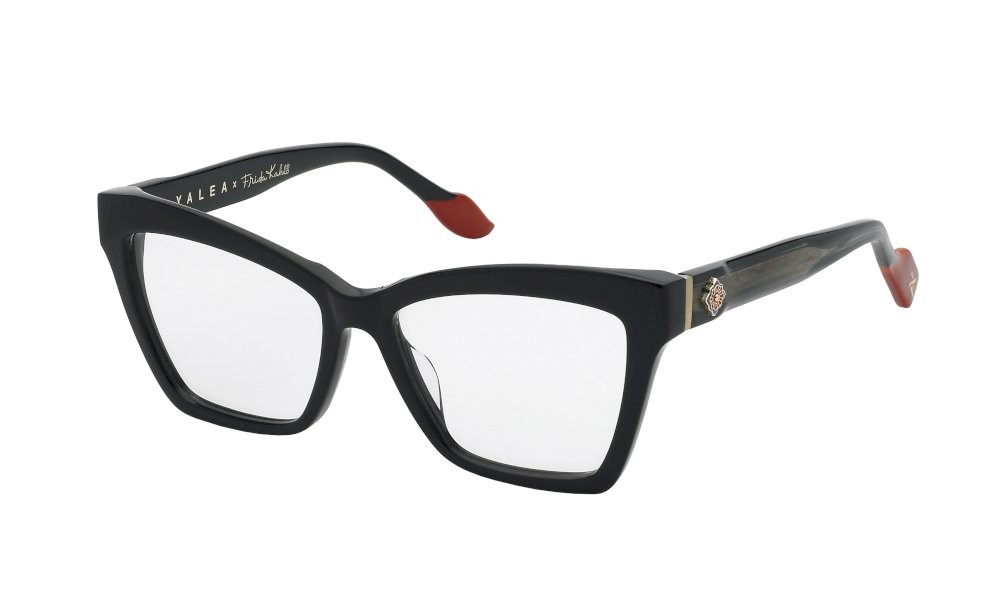 Eyeglasses Yalea Frida kahlo VYA173V (0700) color nero lucido 
