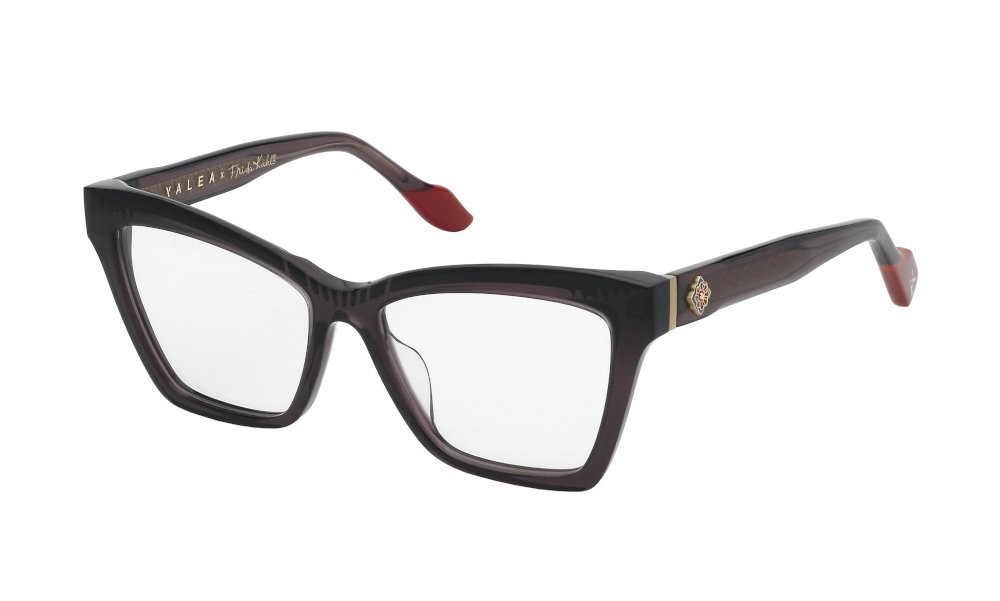 Eyeglasses Yalea Frida kahlo VYA173W (0V01) color melanzana lucido 