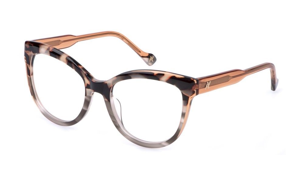 Eyeglasses Yalea Grazia VYA177V (03KA) color avana marrone/grigio 