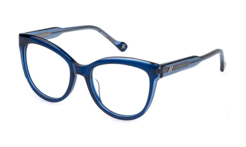 Eyeglasses Yalea Grazia VYA177V (0AGQ) color blu trasparente lucido 