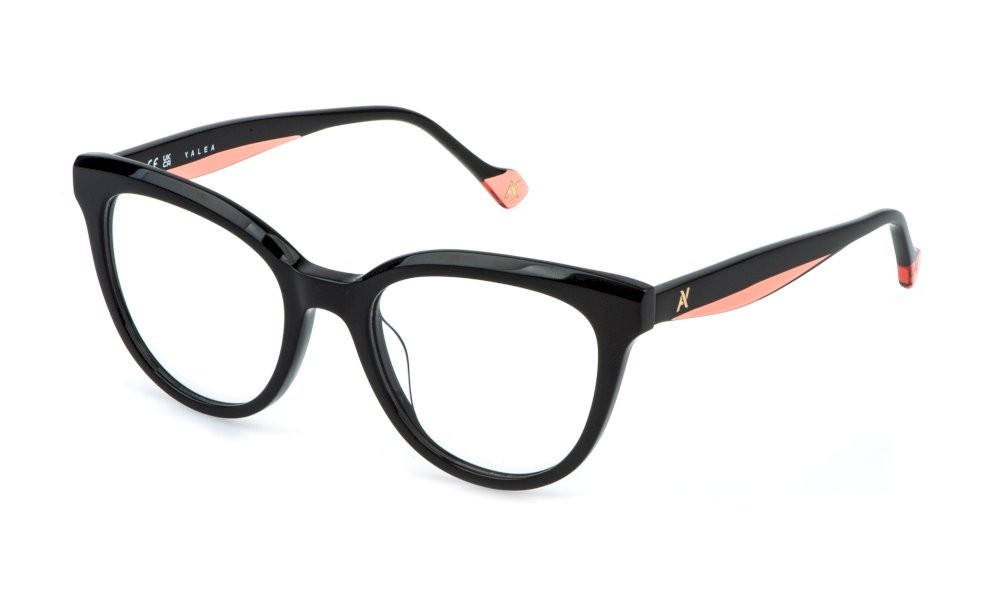Eyeglasses Yalea Linda VYA179 (700Y) color nero lucido 