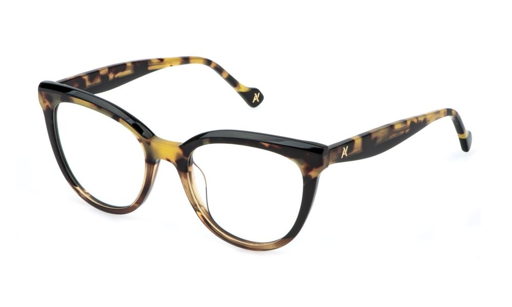 Eyeglasses Yalea Linda VYA179V (07HL) color avana striata marrone lucida 