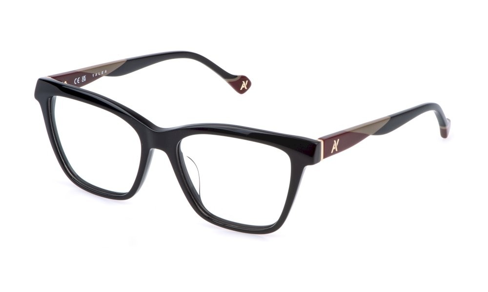 Eyeglasses Yalea Gladys VYA181 (700Y) color nero lucido 