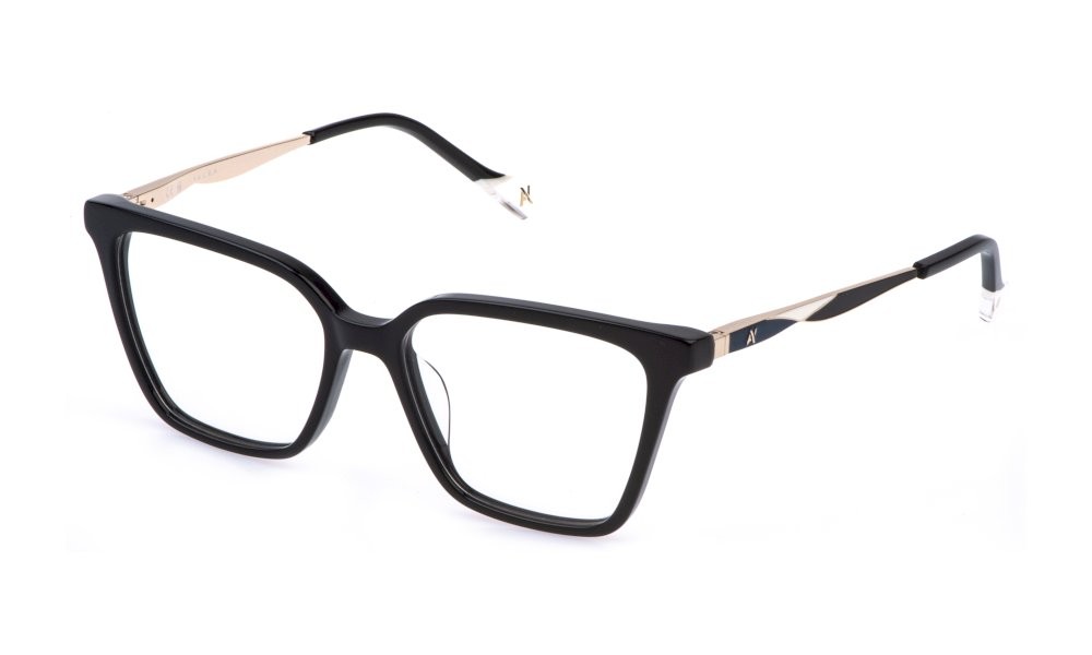 Eyeglasses Yalea Luo VYA182 (0700) color nero lucido 