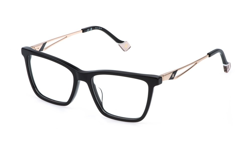 Eyeglasses Yalea Giovanna VYA208 (0700) color nero lucido 