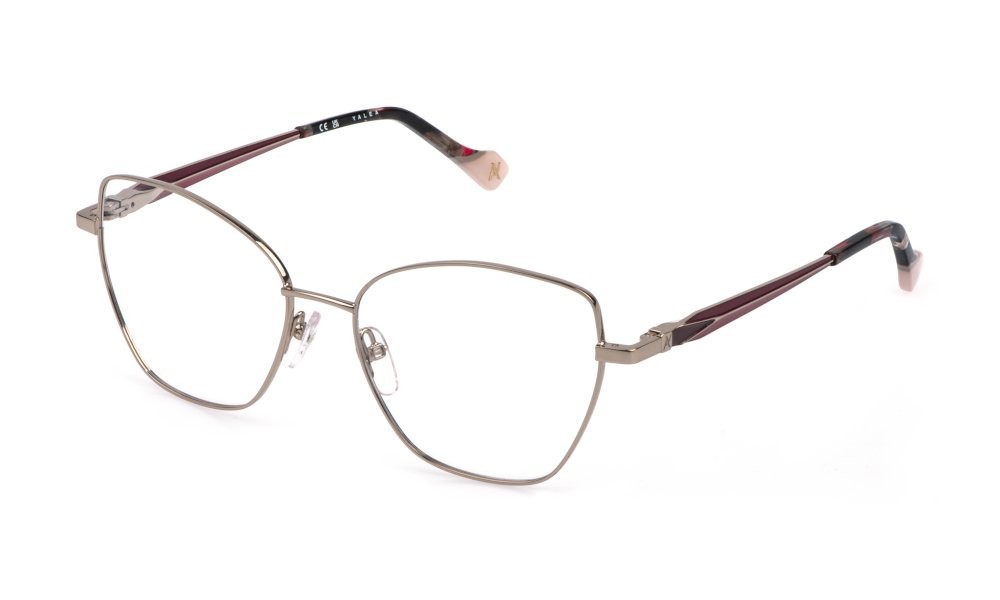 Eyeglasses Yalea Aletta VYA210 (0A39) color oro rosso lucido totale 