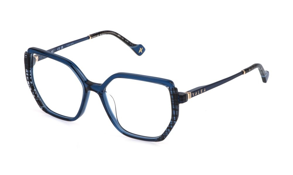 Eyeglasses Yalea Mahin VYA232 (0U11) color blu trasparente 