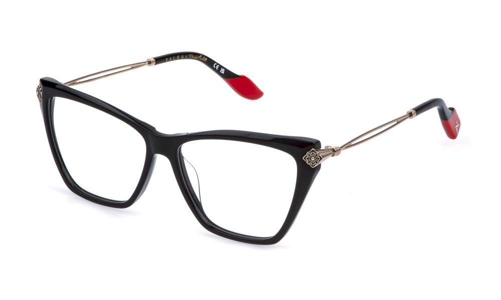 Eyeglasses Yalea Frida VYA249 (0700) color nero lucido 