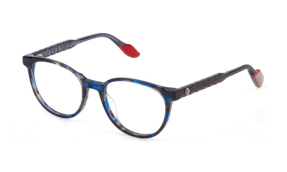 Eyeglasses Yalea Frida VYA250 (09UV) color avana marrone/blu 