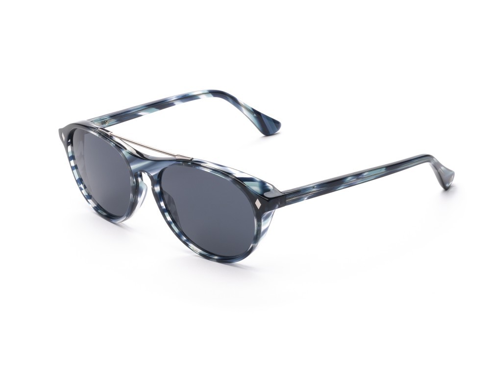 Sunglasses Web WE0323 (92A) color blu / altro shape aviator lenses fumo