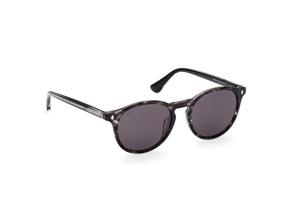 Sunglasses Web WE0328 (05A) color nero / altro shape round lenses fumo