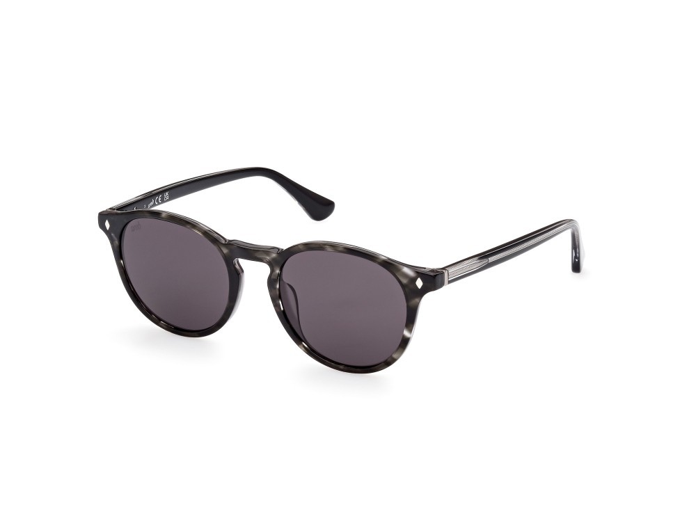 Sunglasses Web WE0328 (05A) color nero / altro shape round lenses fumo