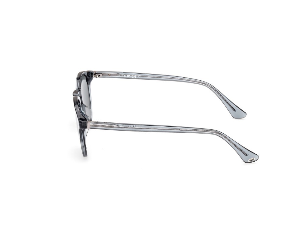 Sunglasses Web WE0328 (84A) color azzurro lucido shape round lenses fumo