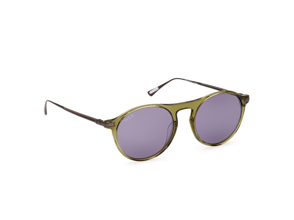 Sunglasses Web WE0346 (95A) color verde chiaro / altri shape round lenses fumo